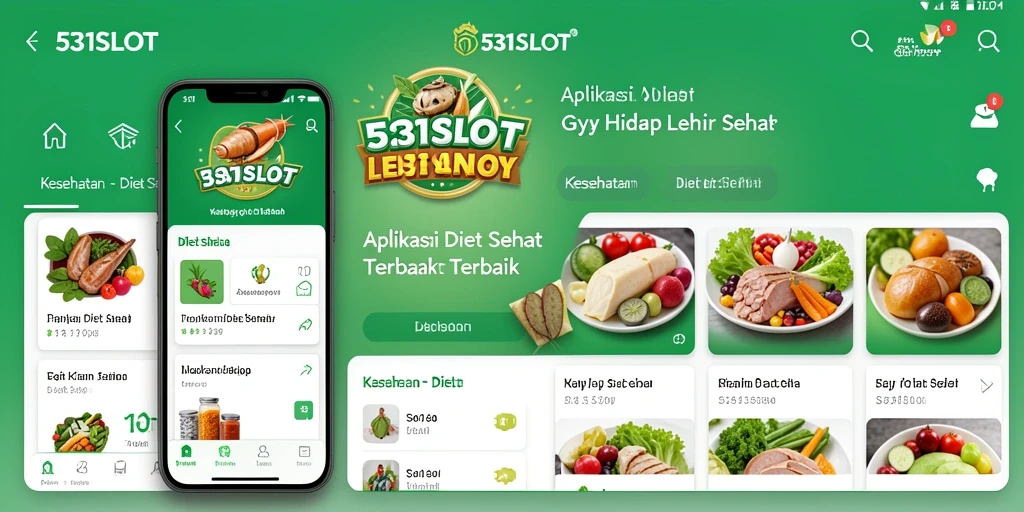Tampilan antarmuka aplikasi Diet Sehat 531SLOT yang menarik.