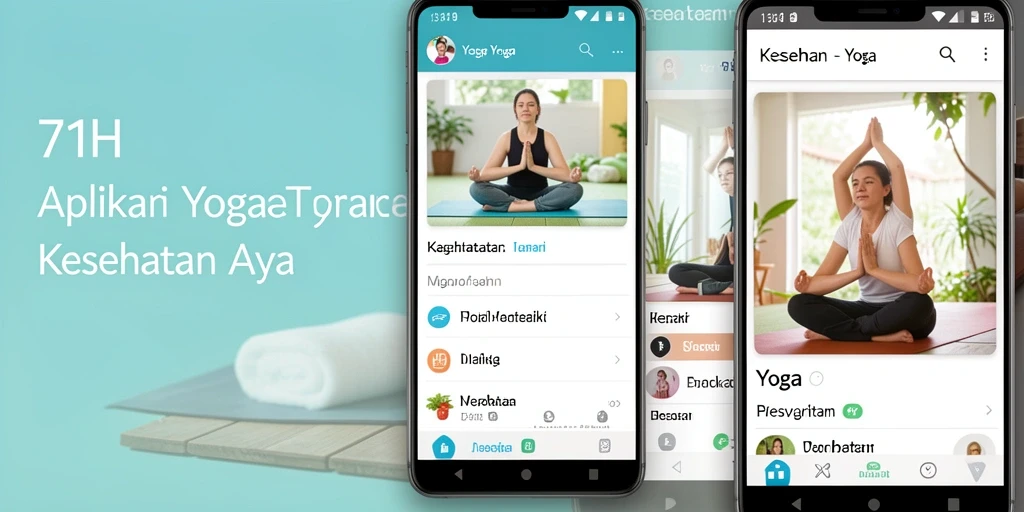 Tampilan antarmuka aplikasi Yoga 71H yang intuitif dan user-friendly.