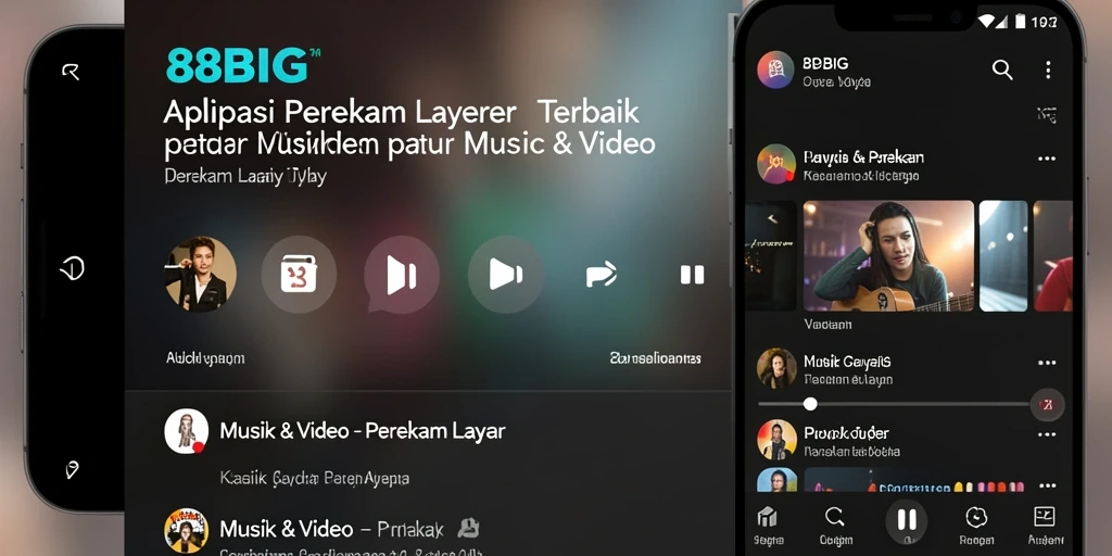 Antarmuka pengguna 88BIG saat merekam layar dengan fungsi lengkap.