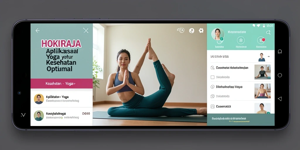 Antarmuka HOKIRAJA memudahkan pengguna untuk menjalani sesi Yoga dan meditasi.
