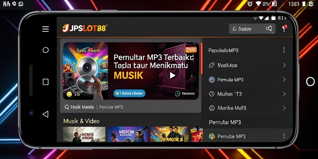 Antarmuka sederhana dan elegan dari JPSLOT88 Pemutar MP3.