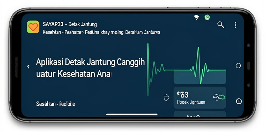 Tampilan antarmuka aplikasi Detak Jantung SAYAP33 yang modern dan intuitif.